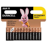 60 x Duracell Alkaline AAA / LR3 batérie 5x12ks