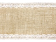 JUTOVÝ behúň s obrusom LACE ZEW 0,28x2,75 m