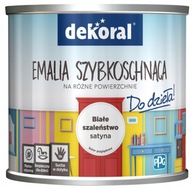 DEKORAL AKRYL SMALT BIELY SATÉN AKRYLUX 2,5L