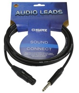 KLOTZ Mikrofónny kábel XLR samica / JACK 6,3mm 5m