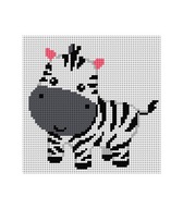 KRÍŽOVÉ VYŠÍVACIE PLÁTNO 15x15 ZEBRA - 1031 so závitom