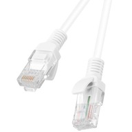 15m RJ45 cat.6 UTP patchcord sieťový kábel, biely