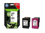 SADA ATRAMENTOV HP 302 BLACK + COLOR X4D37AE