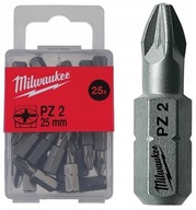 BIT MILWAUKEE KONIEC LONG LIFE PZ2 25mm 25