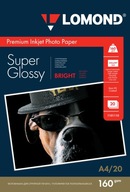 Lomond A4 SUPER GLOSSY fotopapier 160g 20 ks