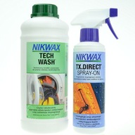 Sada sprejov Nikwax TECH WASH 1000 + TX DIRECT 300