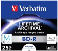 VERBATIM BD-R M-DISC ARCHIVAL 25GB TLAČITEĽNÝ 1 JC