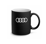 AUDI HRNČEK ČIERNY PORCELÁN GRAVOVANÉ LOGO