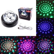 RGB LED DJ Ball Farebná prenosná blikajúca LED