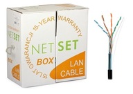 NETSET F/UTP 5e TWISTED PAIR kábel, tienený PE 305m