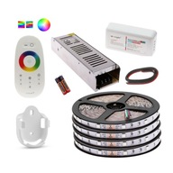 SET 20m LED pás 5050 RGB + biele dotykové diaľkové ovládanie