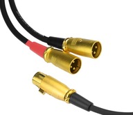 Šnúrový kábel 2x XLR (M) - XLR (F) Klotz 6m