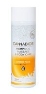 Cannabios X-oil Lemon Plus konopný telový masážny olej 100ml