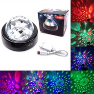 RGB LED DJ Ball Farebná prenosná blikajúca LED