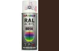 MOTIP RAL ACRYL 8014 LESK DVOJFAREBNÁ AKRYLÁTOVÁ FARBA SPREJ 400 ML