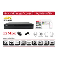 IP DVR SIEŤ 36CH 12MPX H.265 + 2 X SATA