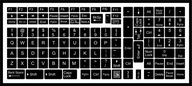 Poľské nálepky CELÁ klávesnica notebook PC 12x12mm