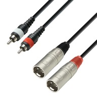 ADAM HALL K3TMC SIGNÁLNY KÁBEL 2x XLR - 2x RCA 3m