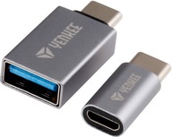 Adaptér microUSB USB-A - USB-C TypC