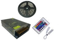 SET RGB 5050 300 LED pás 5m + ovládač + zdroj