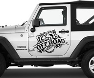 TIGER OFFROAD STICKER 68x43cm Kapota dverí JEEP