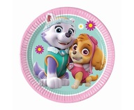 Paw Patrol Skye a Everest papierové taniere