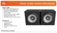 JBL STAGE 1220B DVOJITÝ SUBWOOFER 500 W RMS 2 OM