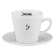 6x Jacobs Lungo šálka 150 ml + Podšálka 12 ks. biela čína