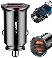 BASEUS RÝCHLA NABÍJAČKA DO AUTO PRE ĽAHŠÍ VÝKON 2x USB 5A QC 30W