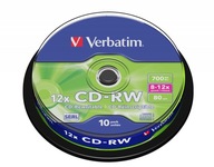 Verbatim CD-RW SERL odolný voči poškriabaniu, 10-balený box na koláče