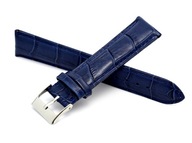 Remienok na hodinky 20MM BLUE Leather Crocodile