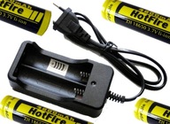 Nabíjačka +4 batéria 4800mAh 18650 3,7V LI-ION YYY