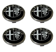 Alfa Romeo Stredové krytky ČIERNA 60mm SET 4 ks