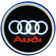 LOGO LED SVETLÁ 2x DVERE AUDI A6 C5 C6 C7 AUDI A6