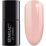 054 SEMILAC HYBRID POLISH PALE PEACH GLOW 7ML