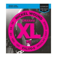 D'ADDARIO EXL170-5 45-130 PRE 5-DIELNE BASÁRY + 5 BRÚSOK