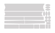 nálepky/ochranné fólie na bicykel/rám 3M set