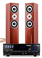 Stereo stĺpce Bluetooth Karaoke zosilňovač Set