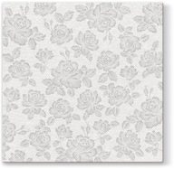 Obrúsky vliesové 40x40 SILVER ROSE 50KS