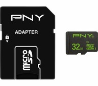 PAMÄŤOVÁ KARTA 32GB PNY 80MB/S MICRO SD + ADAPTÉR