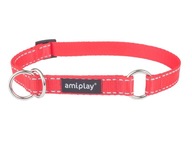 amiplay Reflexný XL semi-choke golier, červený