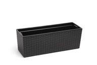 BOX BEGONIA RATTAN 19x56 h19,5 ČIERNA VLOŽKA