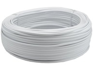 Kábel OMYp 2x1,5 biely lankový plochý 50 m