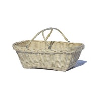 Ľahký a elegantný ECRU Wicker nákupný košík