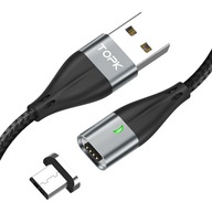 Magnetický kábel TOPK 2 metre 2,4A Micro USB