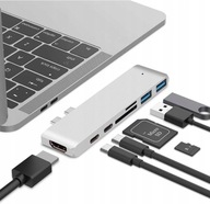 ADAPTÉROVÝ HUB USB-C USB HDMI 4K SD MACBOOK PRO / AIR