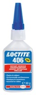 Loctite 406 kyanoakrylátové lepidlo na plasty 50g