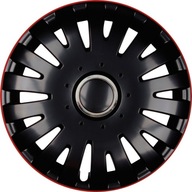 HUBCAPS 15 BLACK RED RANT OPEL VW NOVINKA!!!