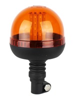 VÝSTRAŽNÁ LAMPA 40 LED SMD KADIDA NA STOPKE 12-24V OTOČNÝ STROBOSKOP