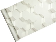 Tapeta METALLIC svetlošedá BLOCKS - 3D efekt